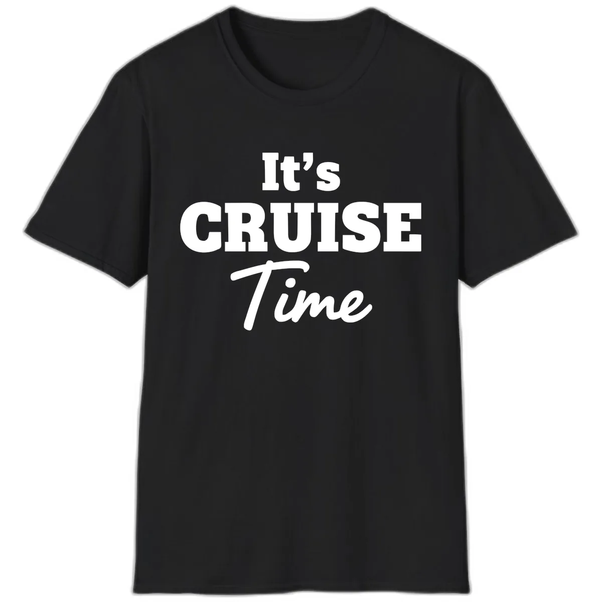It's Cruise Time Apparel T-Shirt in Black