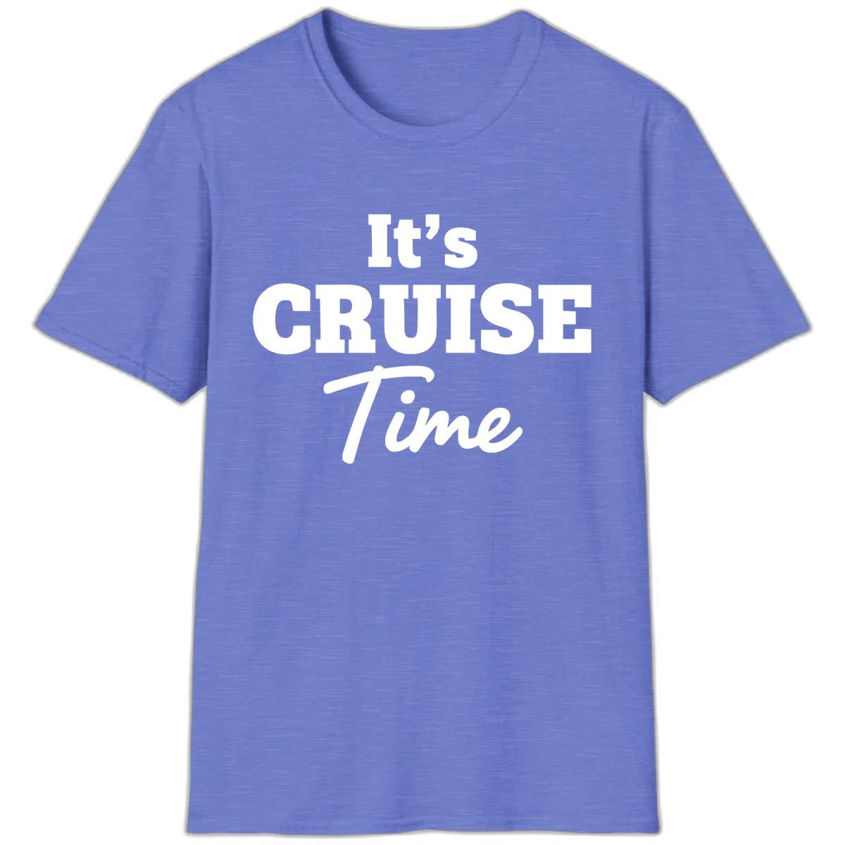 It's Cruise Time Apparel T-Shirt in Heather Royal