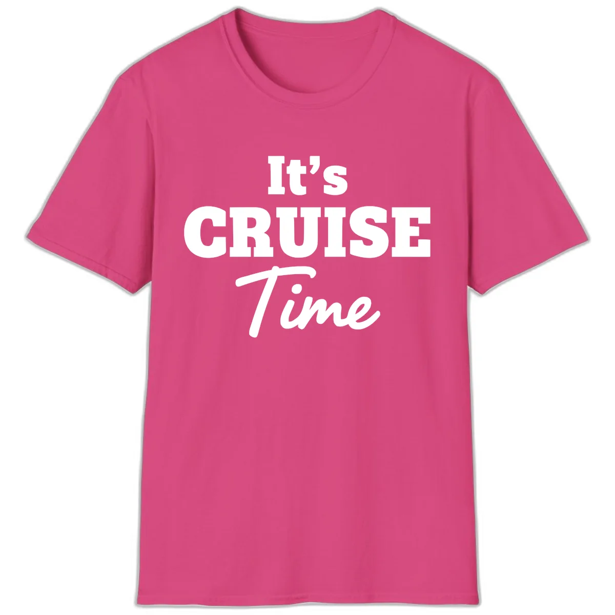 It's Cruise Time Apparel T-Shirt in Heliconia
