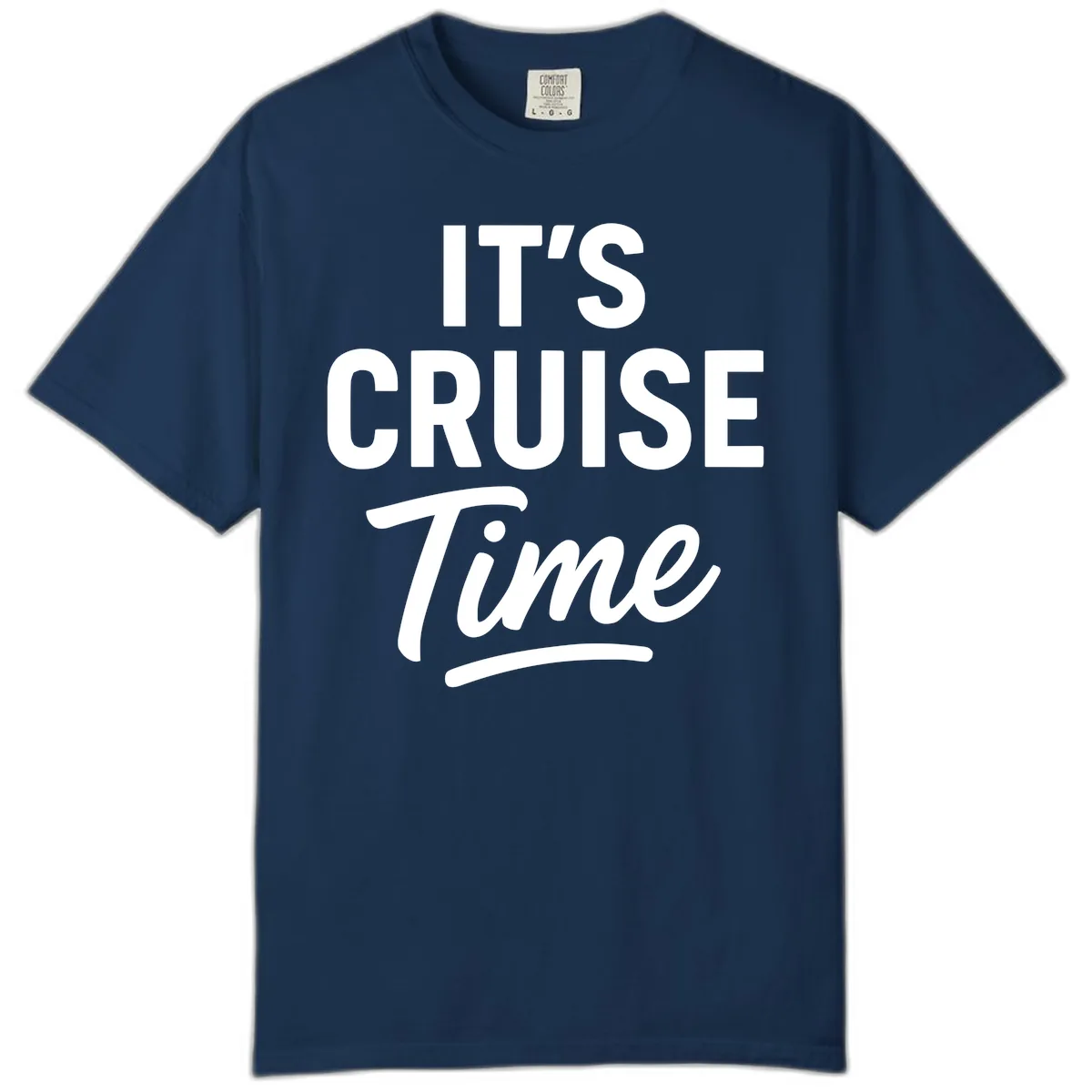 It's Cruise Time Apparel Comfort Color in Navy