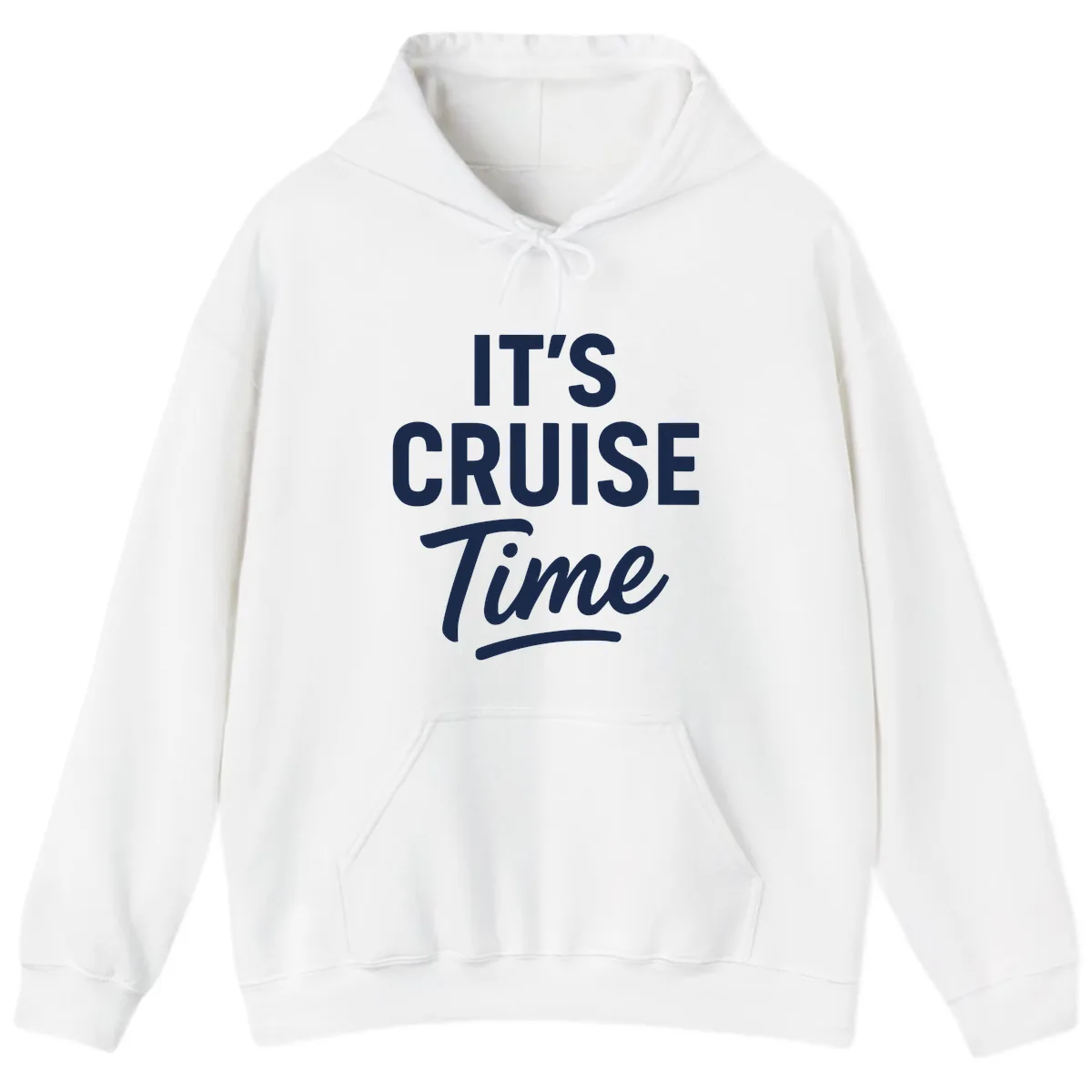 It's Cruise Time Apparel Hoodie in White