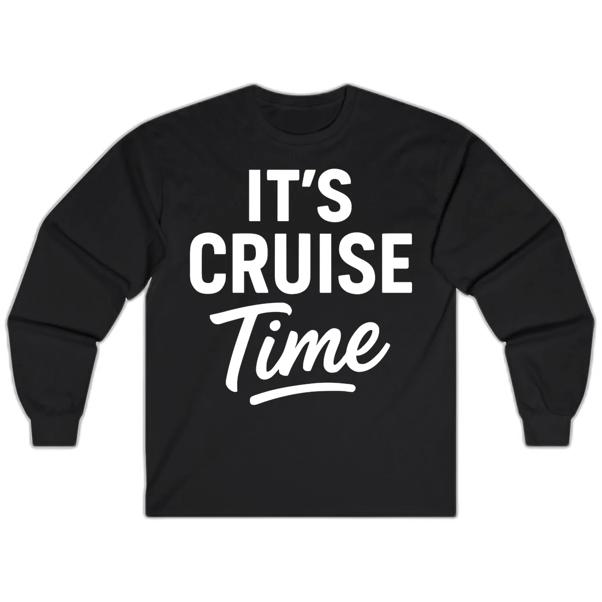 It's Cruise Time Apparel Long Sleeve in Black