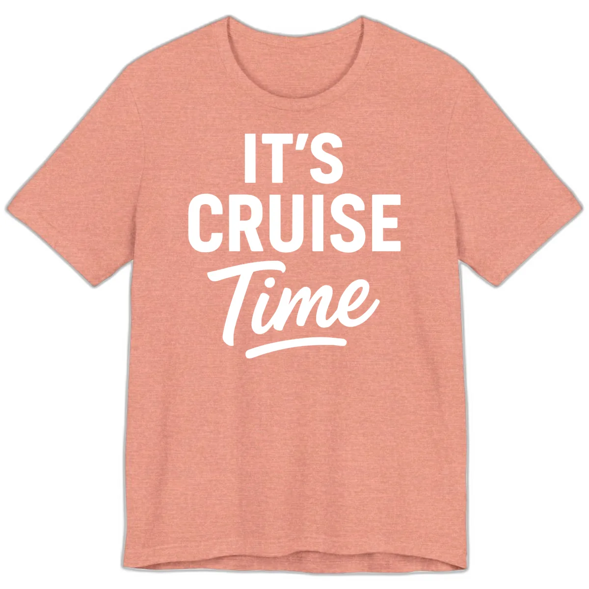 It's Cruise Time Apparel Premium T-Shirt in Heather Sunset