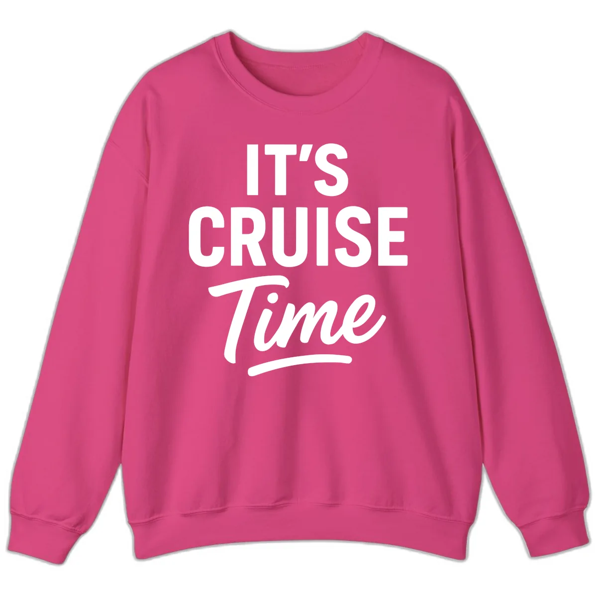 It's Cruise Time Apparel Sweatshirt in Heliconia