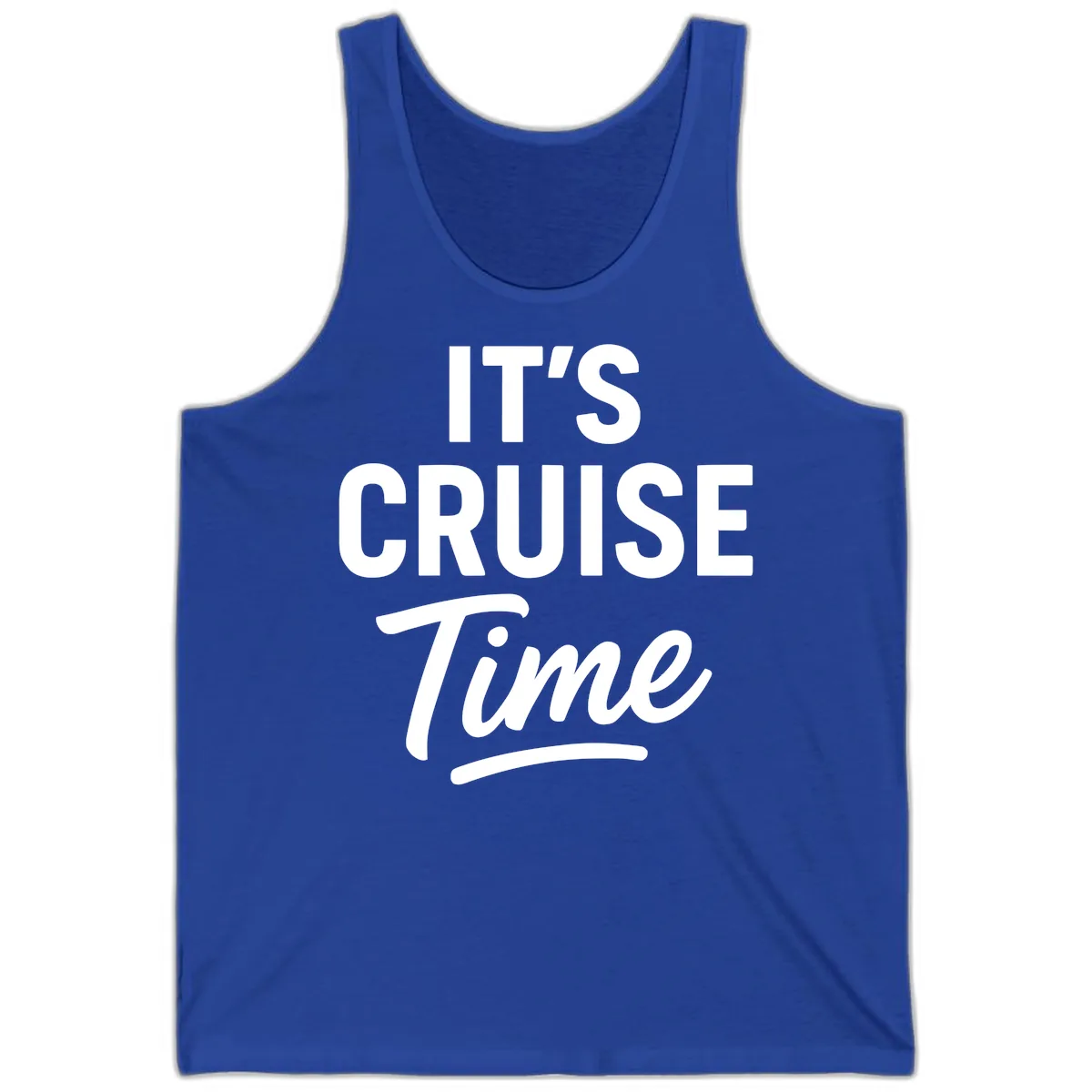 It's Cruise Time Apparel Tank in True Royal