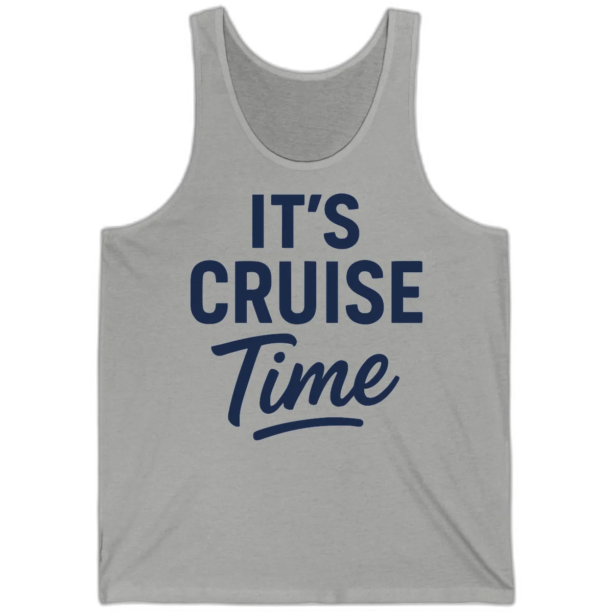 It's Cruise Time Apparel Tank in Athletic Heather