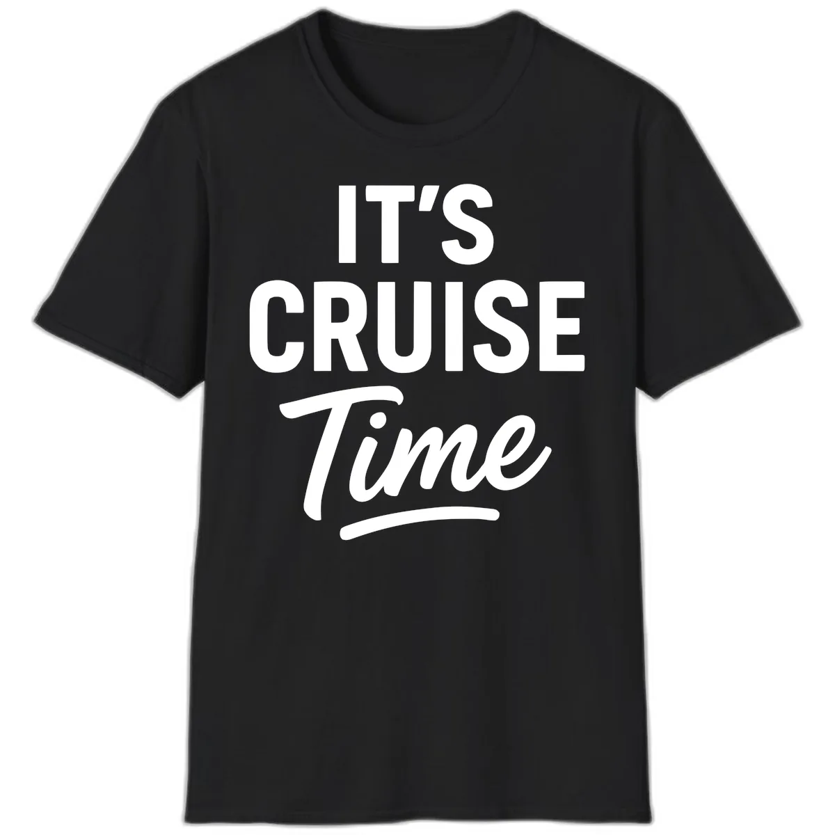 It's Cruise Time Apparel T-Shirt in Black
