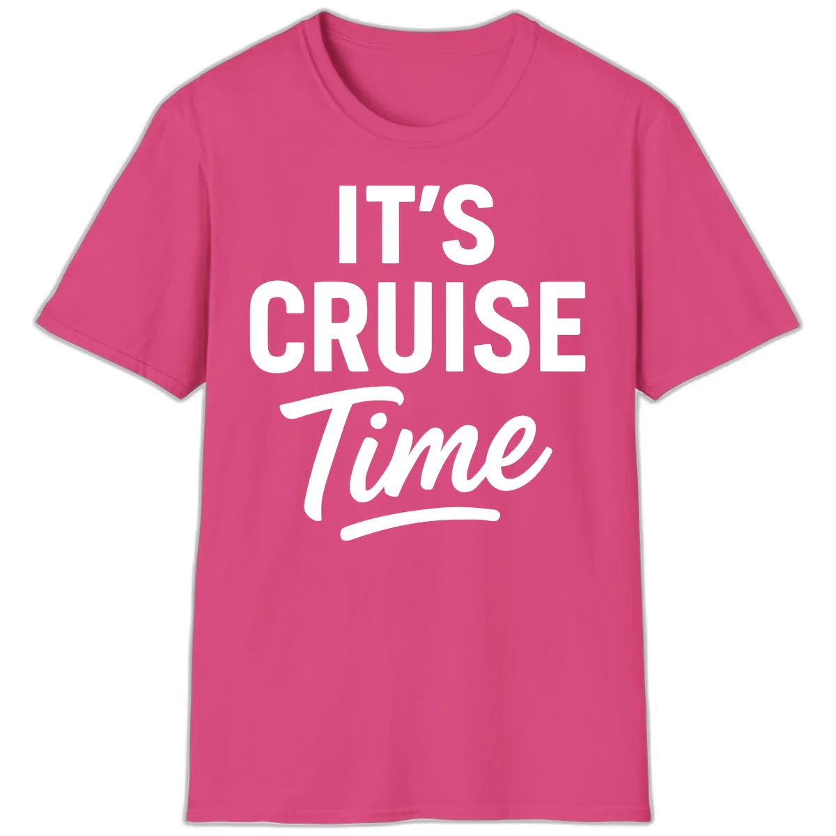 It's Cruise Time Apparel T-Shirt in Heliconia
