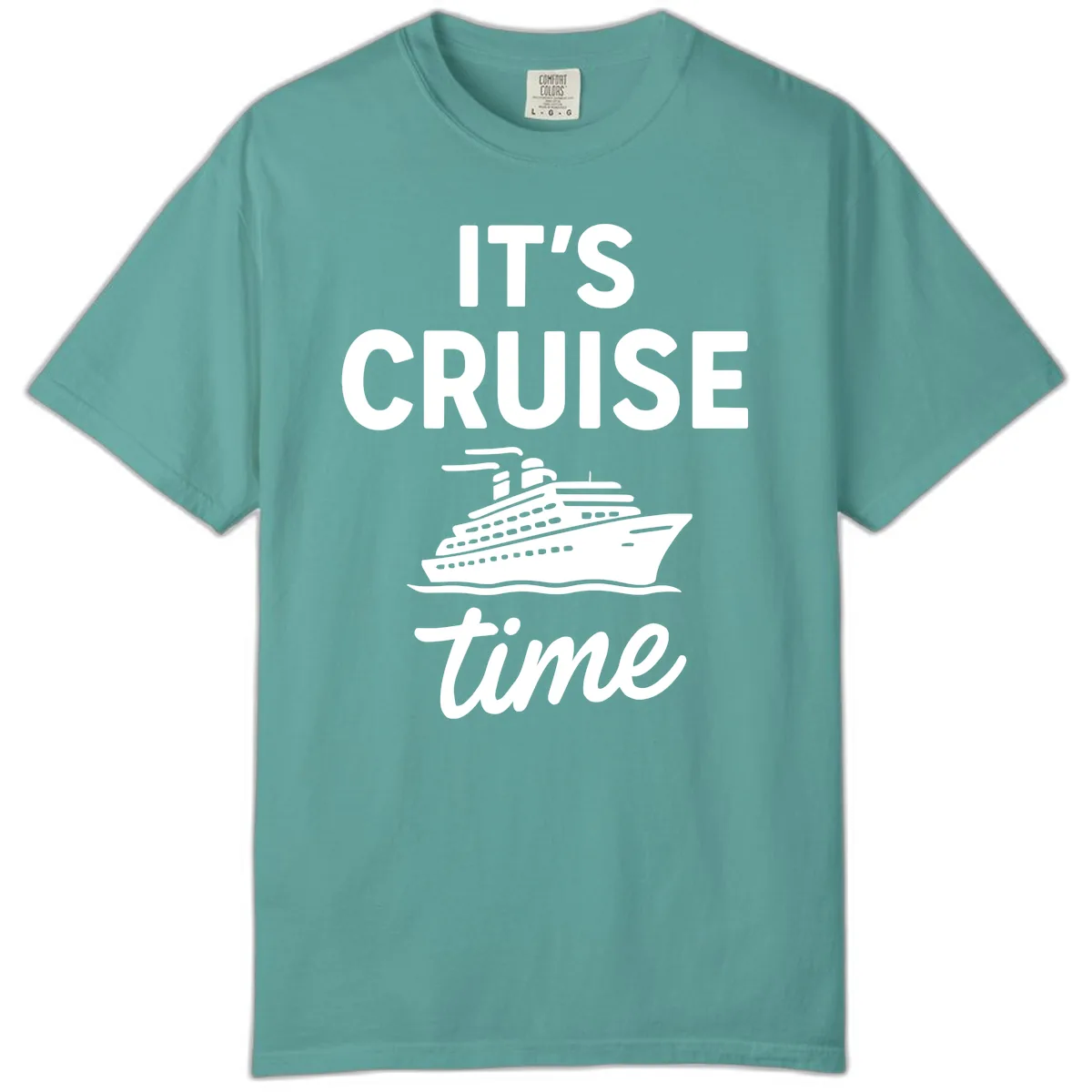 It's Cruise Time Graphic Comfort Color in Seafoam