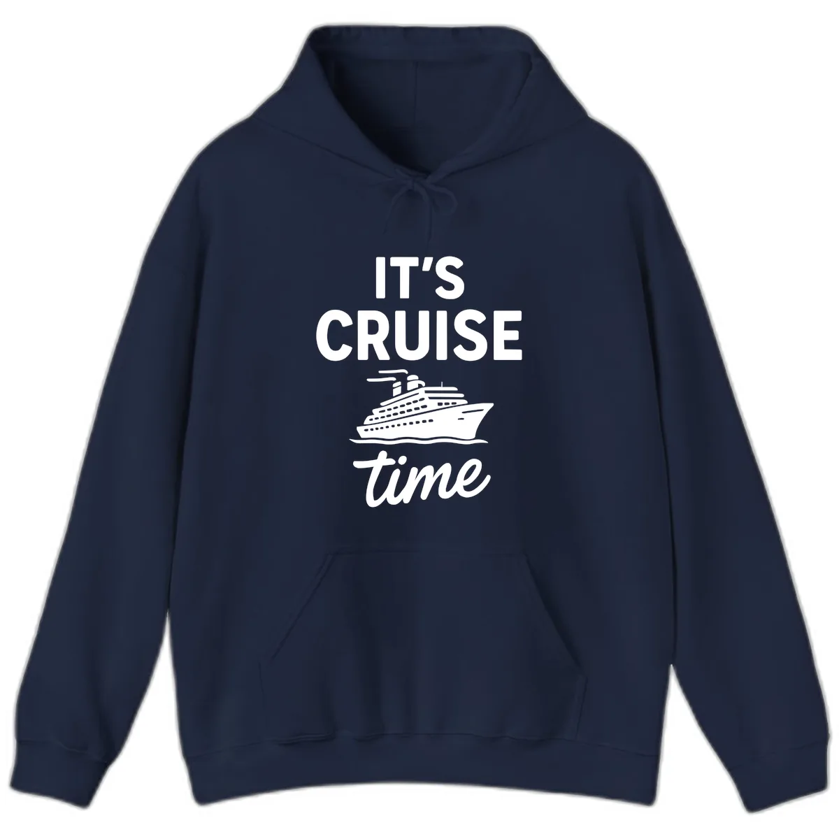 It's Cruise Time Graphic Hoodie in Navy