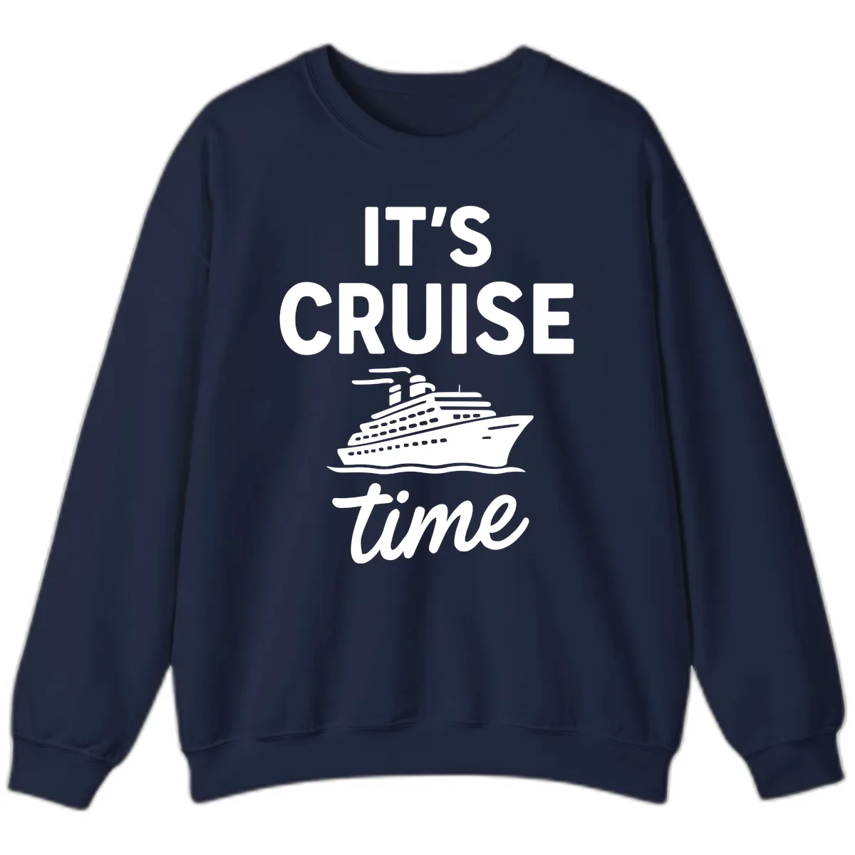 It's Cruise Time Graphic Sweatshirt in Navy