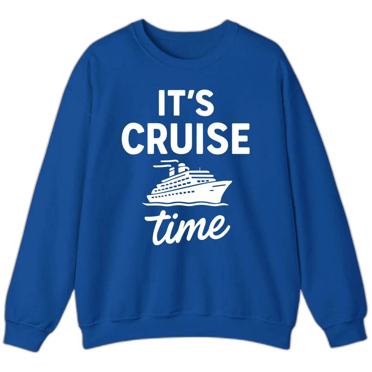 It's Cruise Time Graphic Sweatshirt in Royal