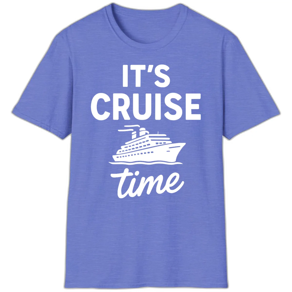 It's Cruise Time Graphic T-Shirt in Heather Royal