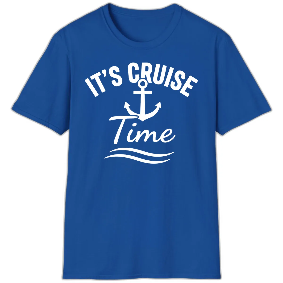 Its Cruise Time Anchor Graphic T-Shirt in Royal