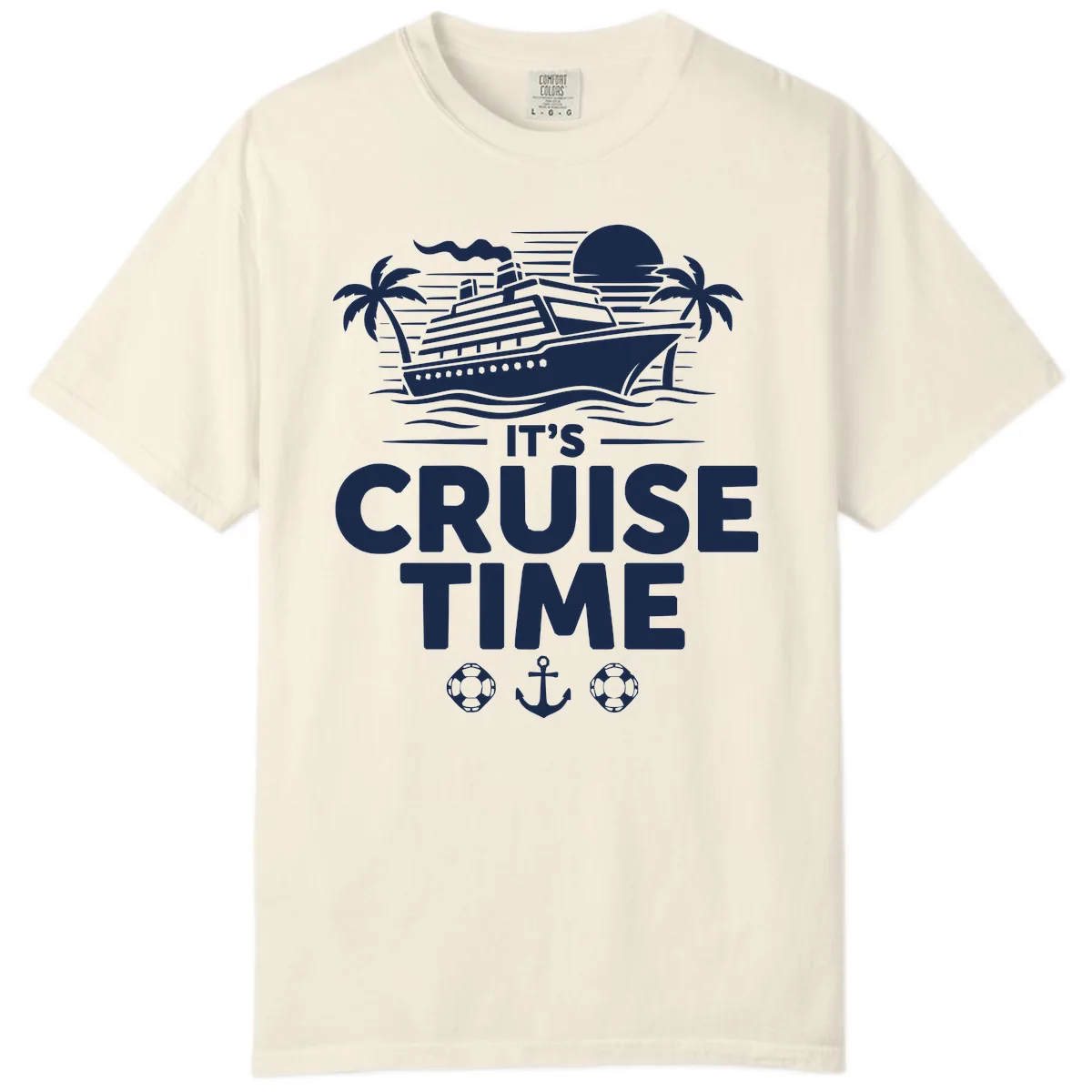 Its Cruise Time Graphic Comfort Color in Ivory