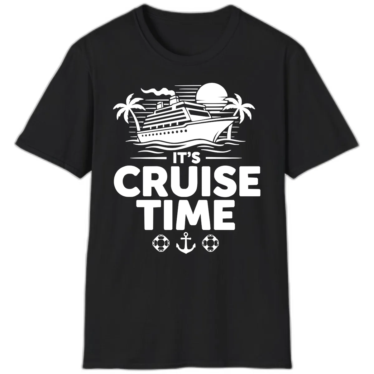 Its Cruise Time Graphic T-Shirt in Black