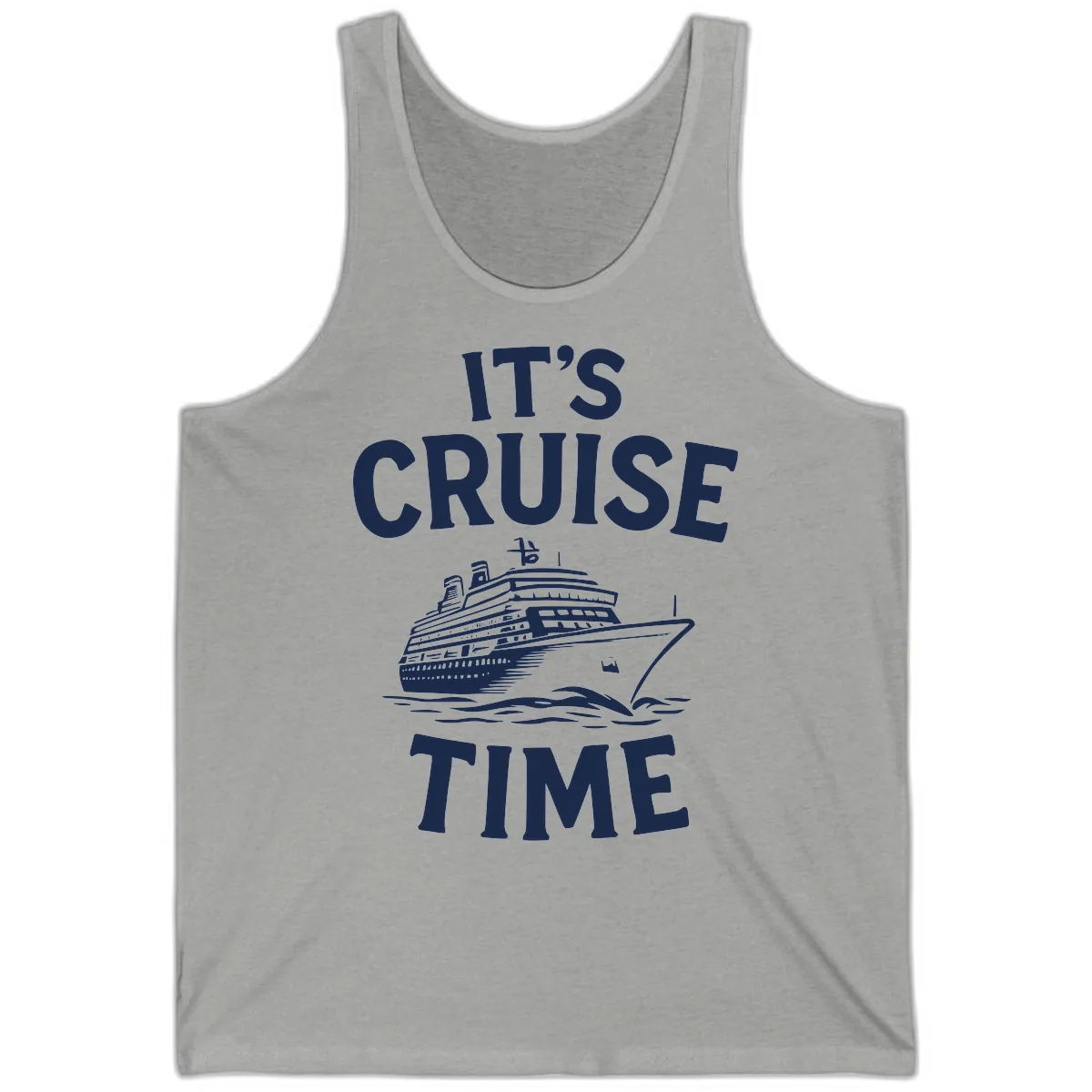 It's Cruise Time Ship Design Tank in Athletic Heather