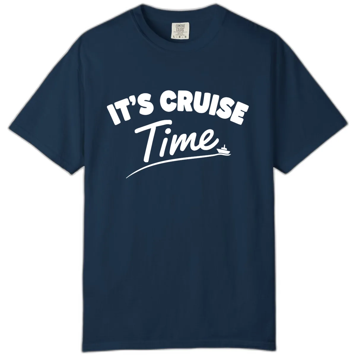 Its Cruise Time Celebration Comfort Color in True Navy