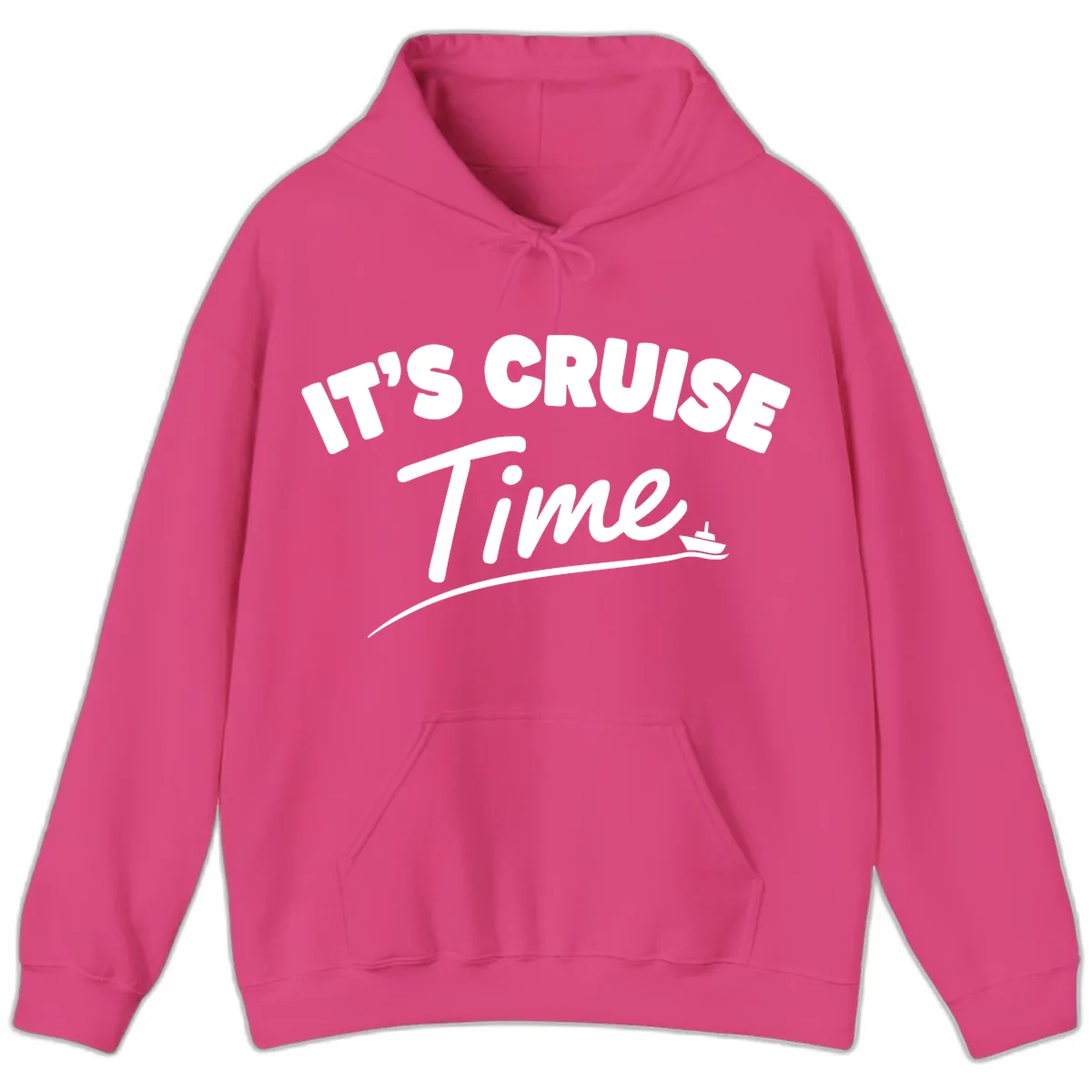 Its Cruise Time Celebration Hoodie in Heliconia