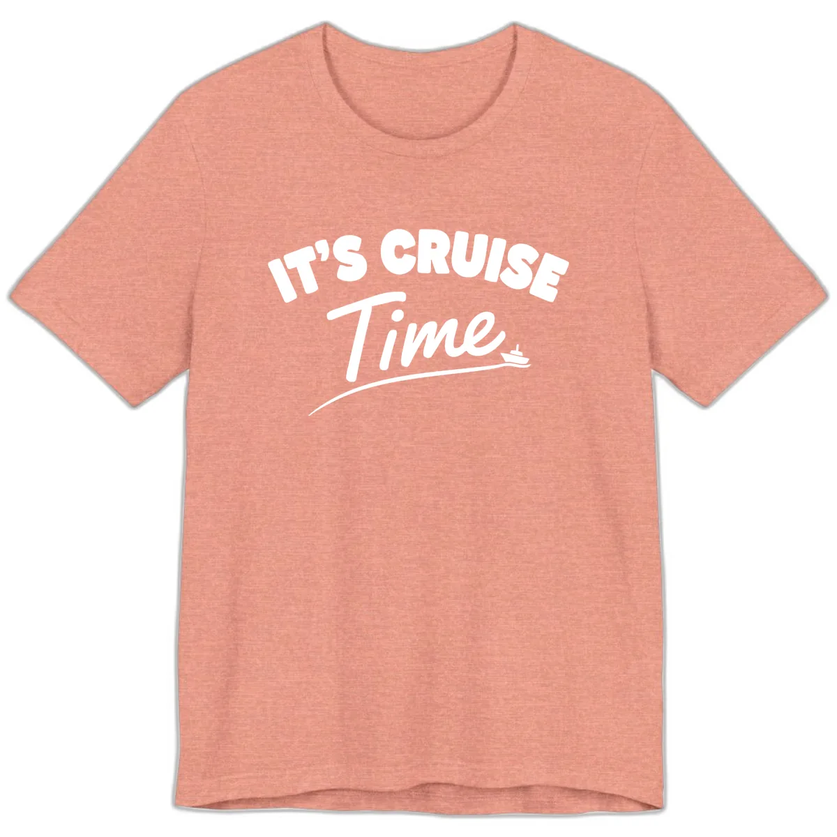 Its Cruise Time Celebration Premium T-Shirt in Heather Sunset