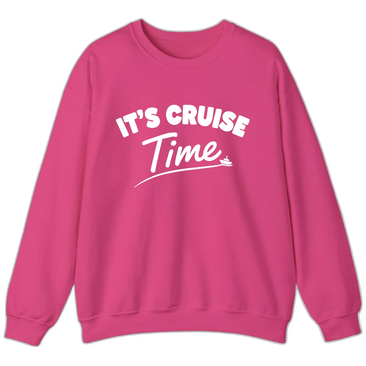 Its Cruise Time Celebration Sweatshirt in Heliconia