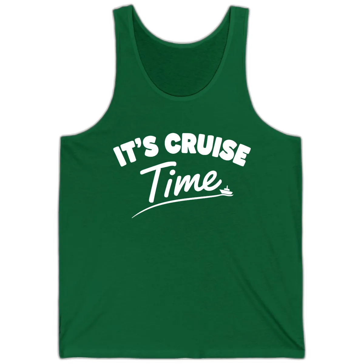 Its Cruise Time Celebration Tank in Kelly