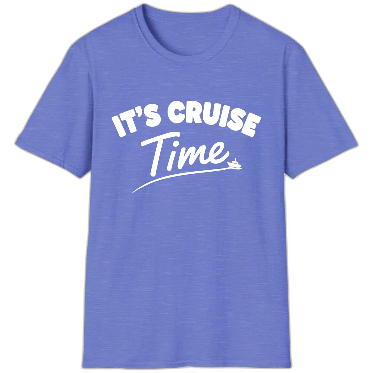 Its Cruise Time Celebration T-Shirt in Heather Royal