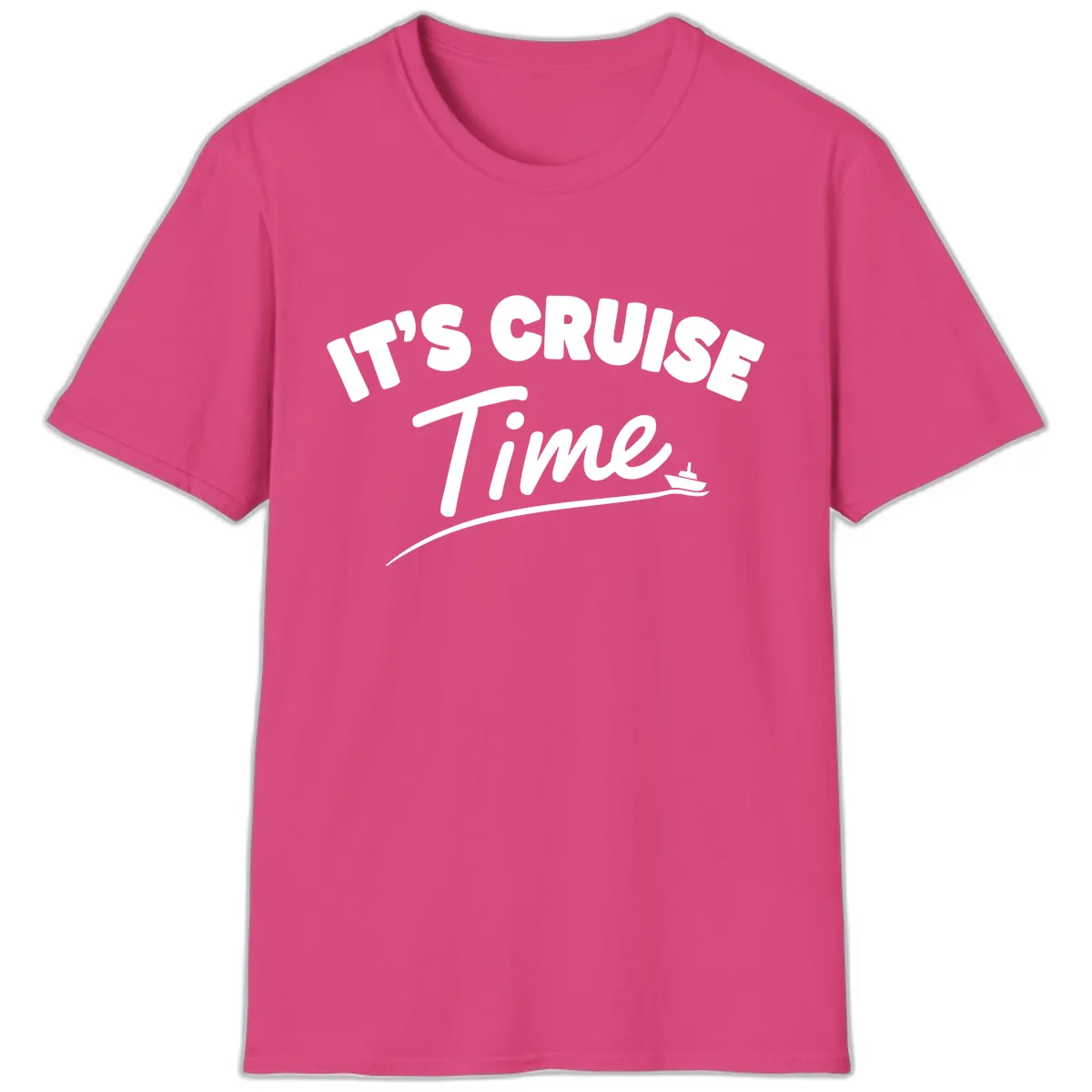 Its Cruise Time Celebration T-Shirt in Heliconia