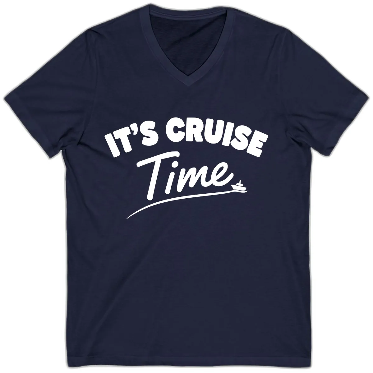 Its Cruise Time Celebration V-Neck in Navy