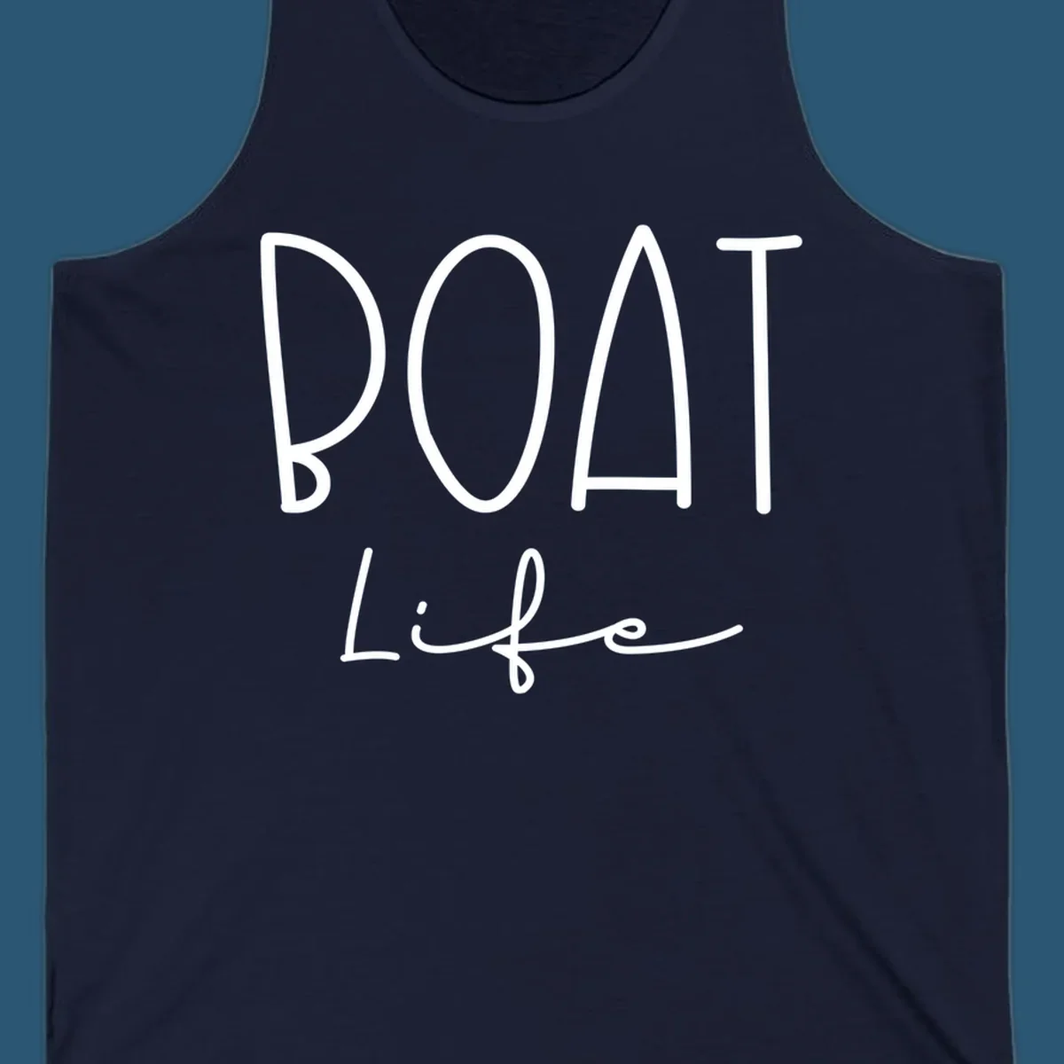 Boat Life typography design with bold 'BOAT' and script 'LIFE'.
