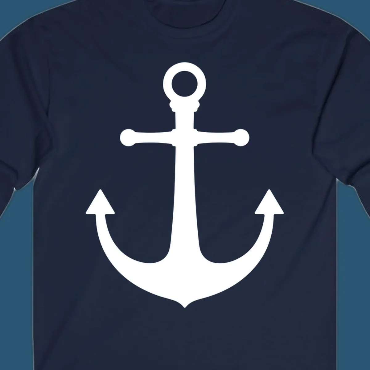 Navy blue anchor with 'Lake Life' text, a classic lake-life-anchor graphic.