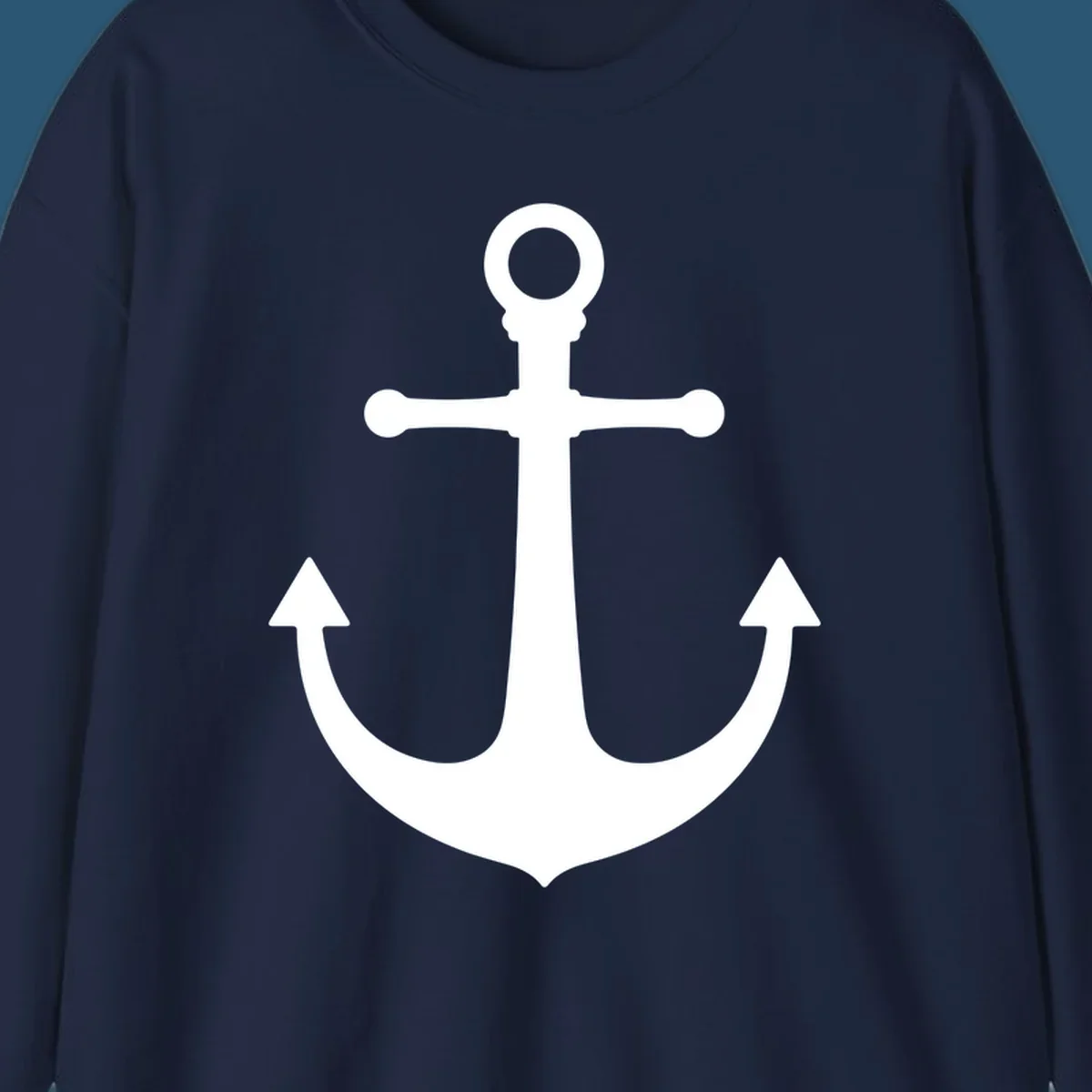 Navy blue anchor with 'Lake Life' text, a classic lake-life-anchor graphic.