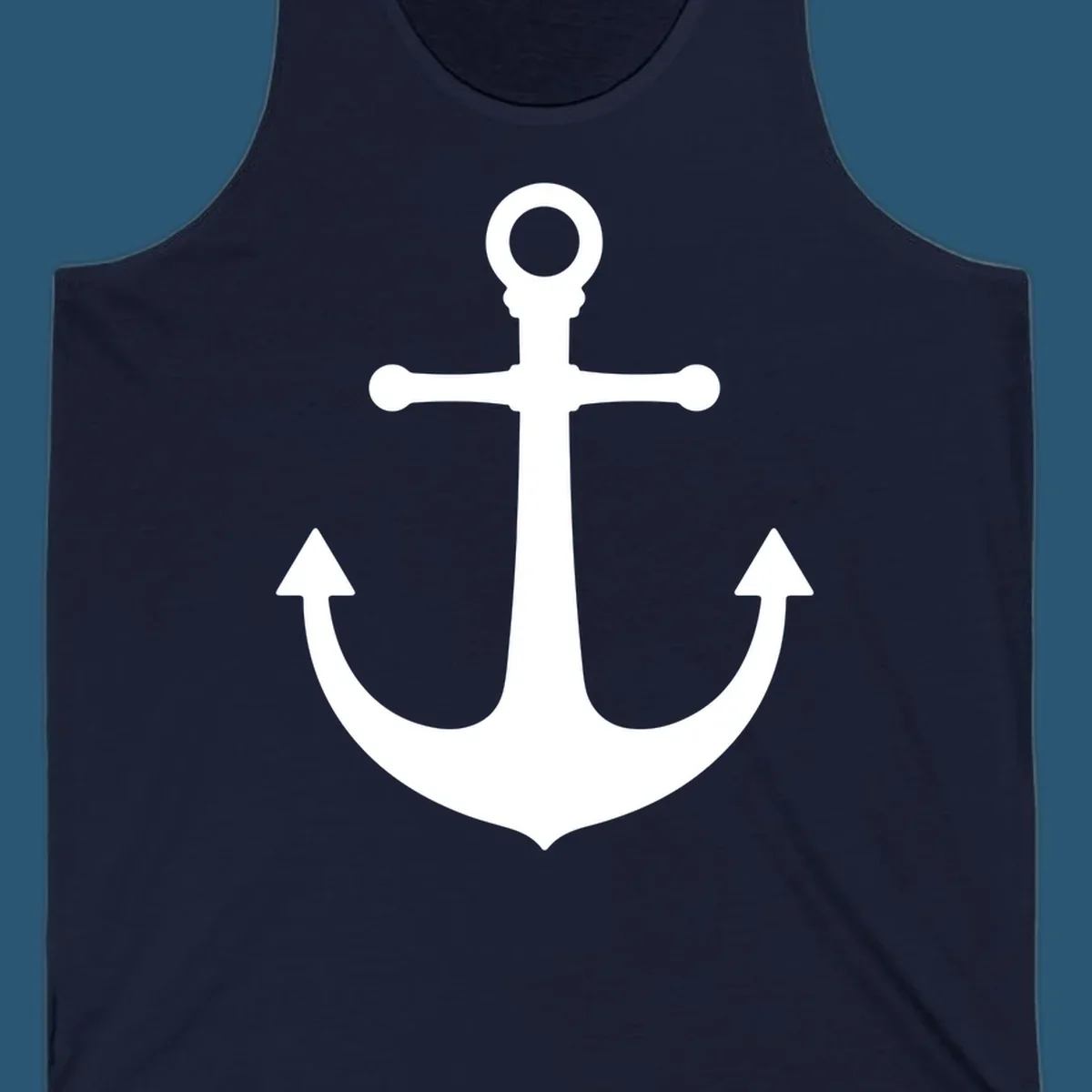 Navy blue anchor with 'Lake Life' text, a classic lake-life-anchor graphic.
