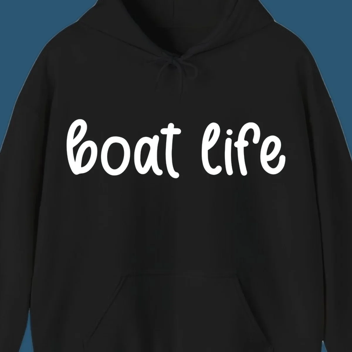 Boat Life text in a flowing script font.
