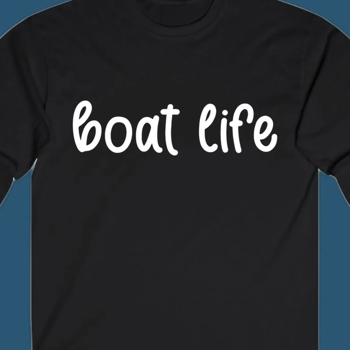 Boat Life text in a flowing script font.