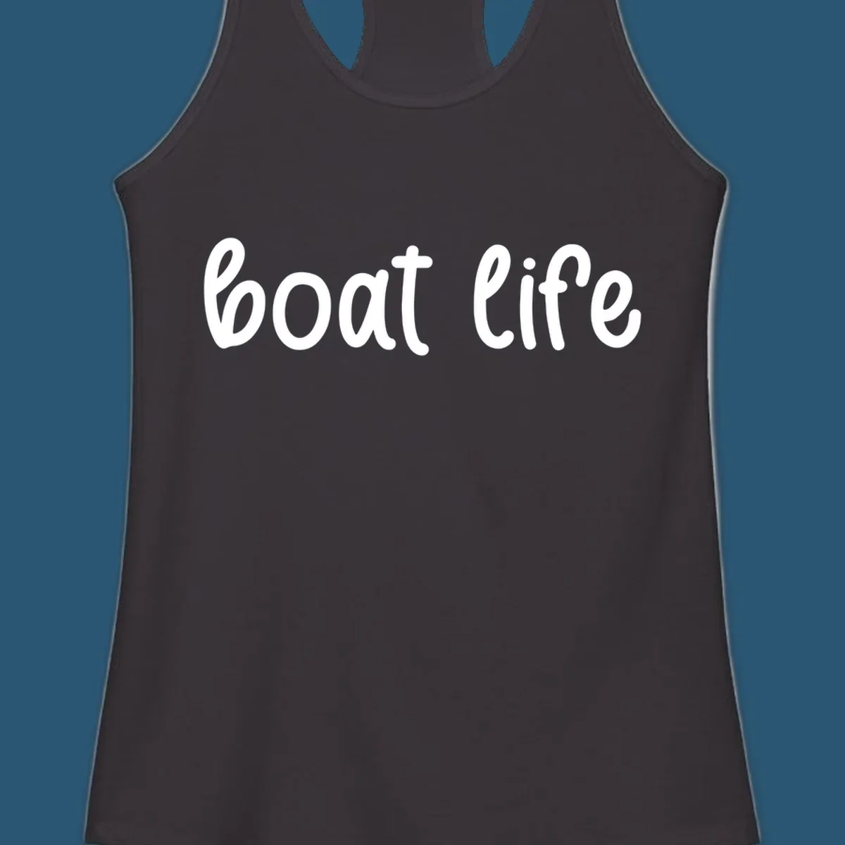 Boat Life text in a flowing script font.