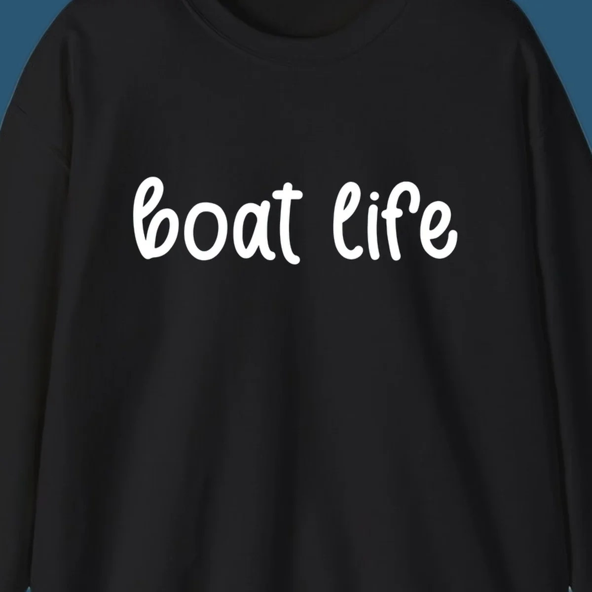 Boat Life text in a flowing script font.