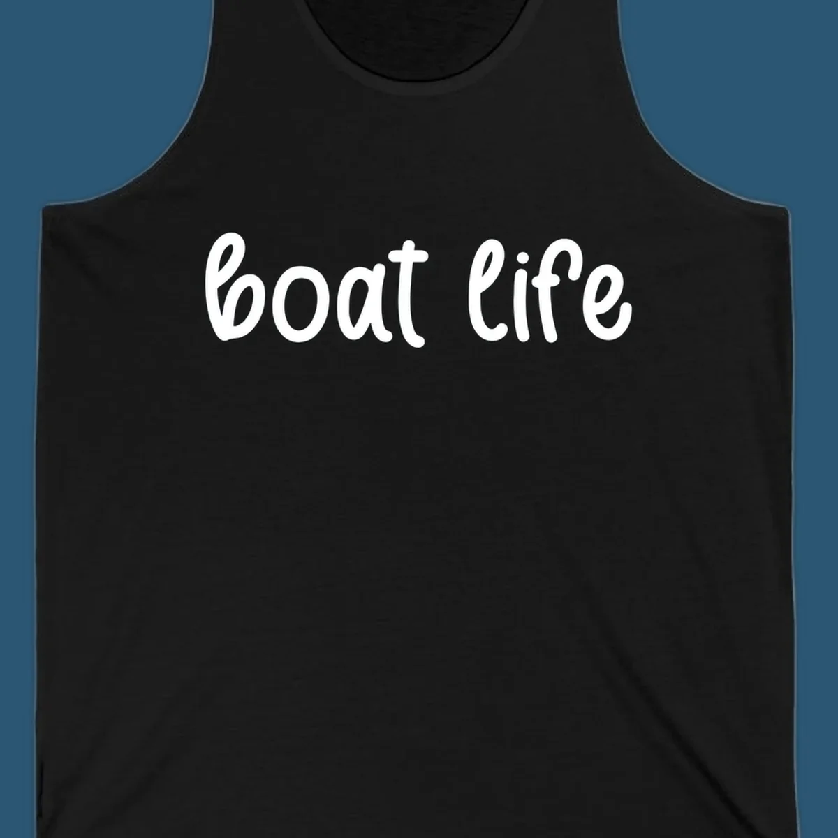 Boat Life text in a flowing script font.