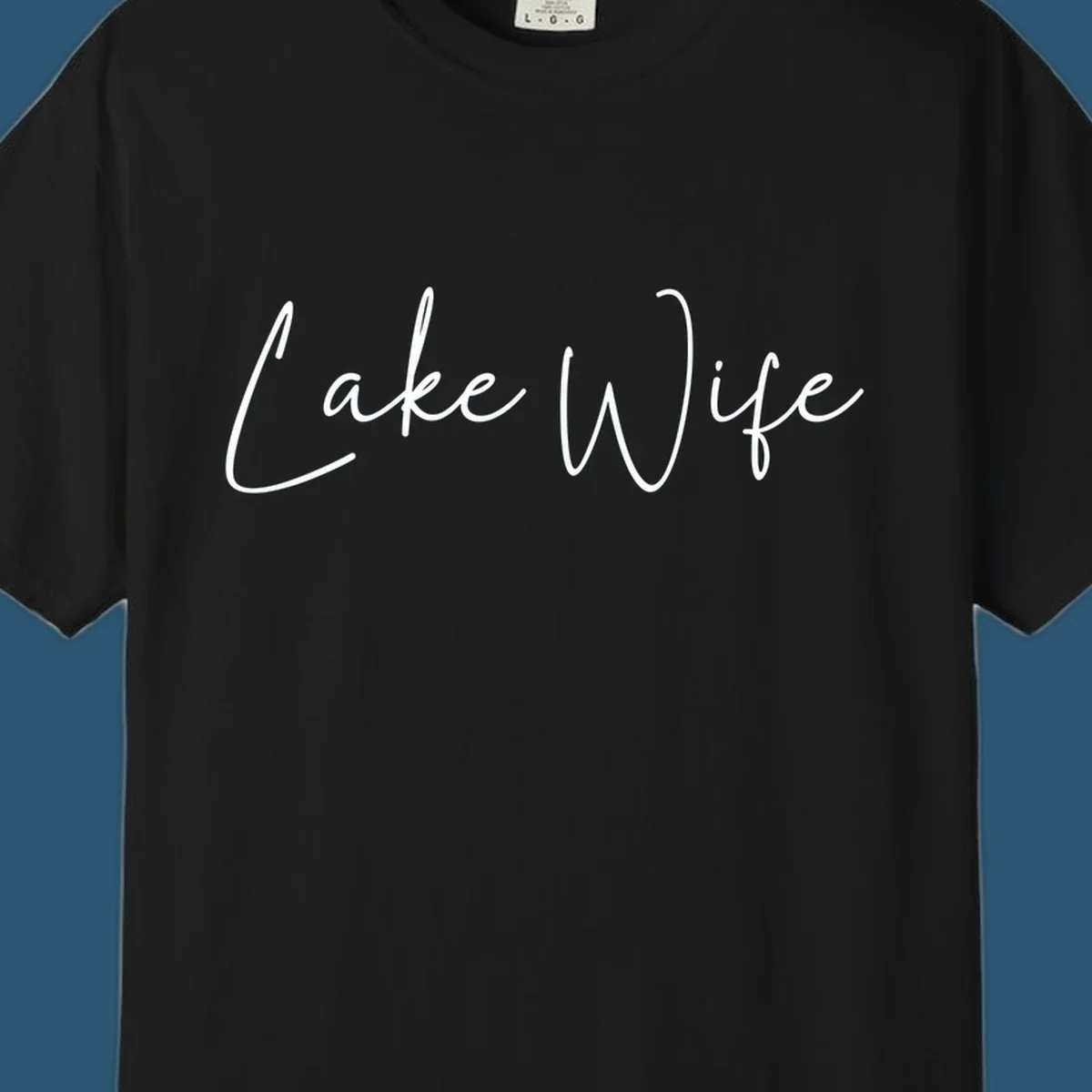 Lake Wife script text design.