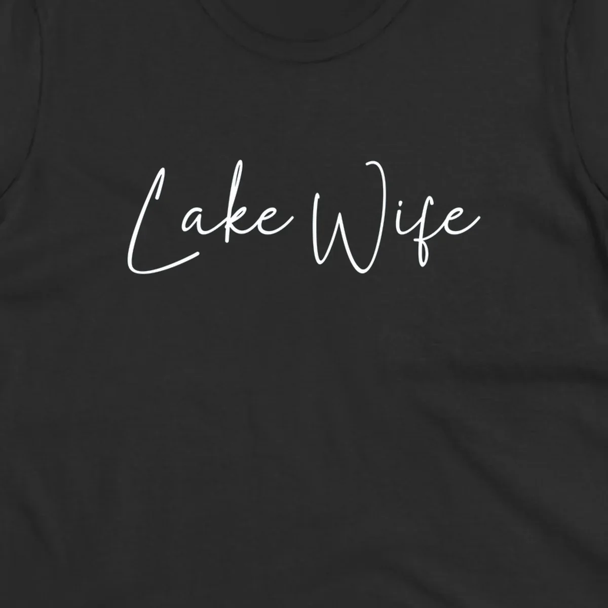 Lake Wife script text design.