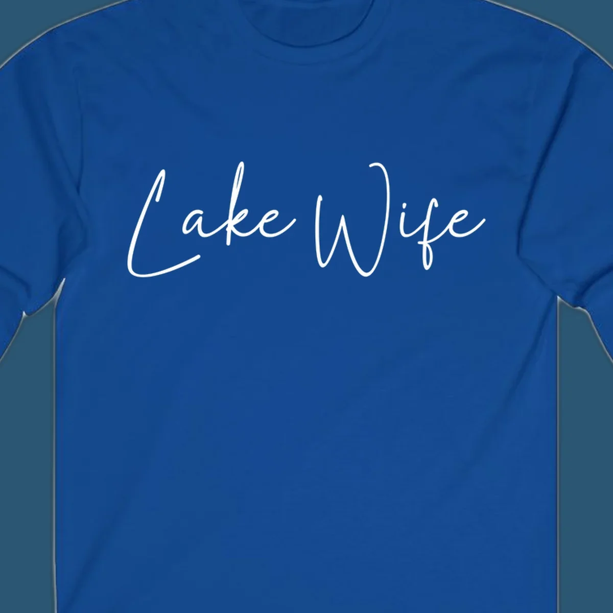 Lake Wife script text design.