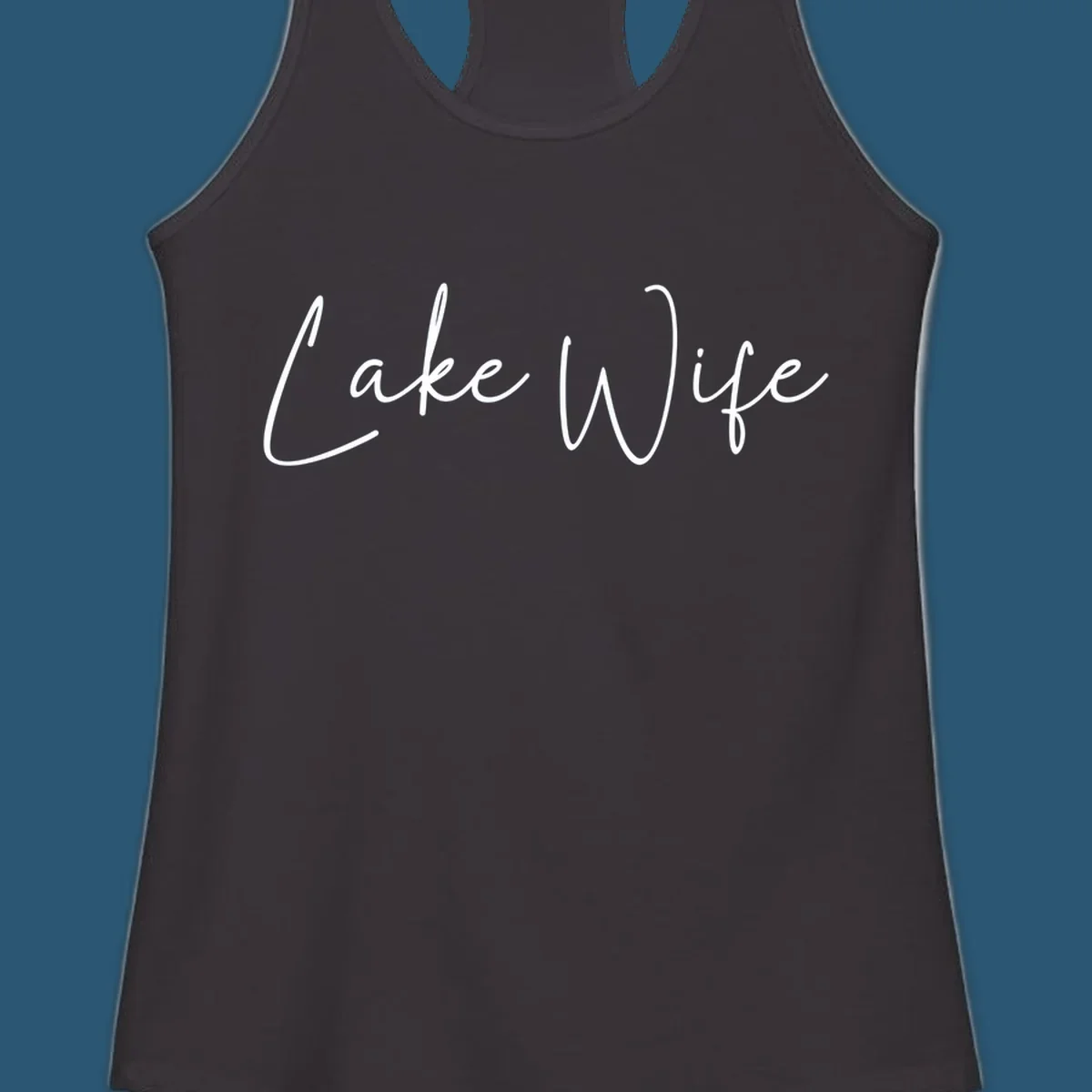 Lake Wife script text design.