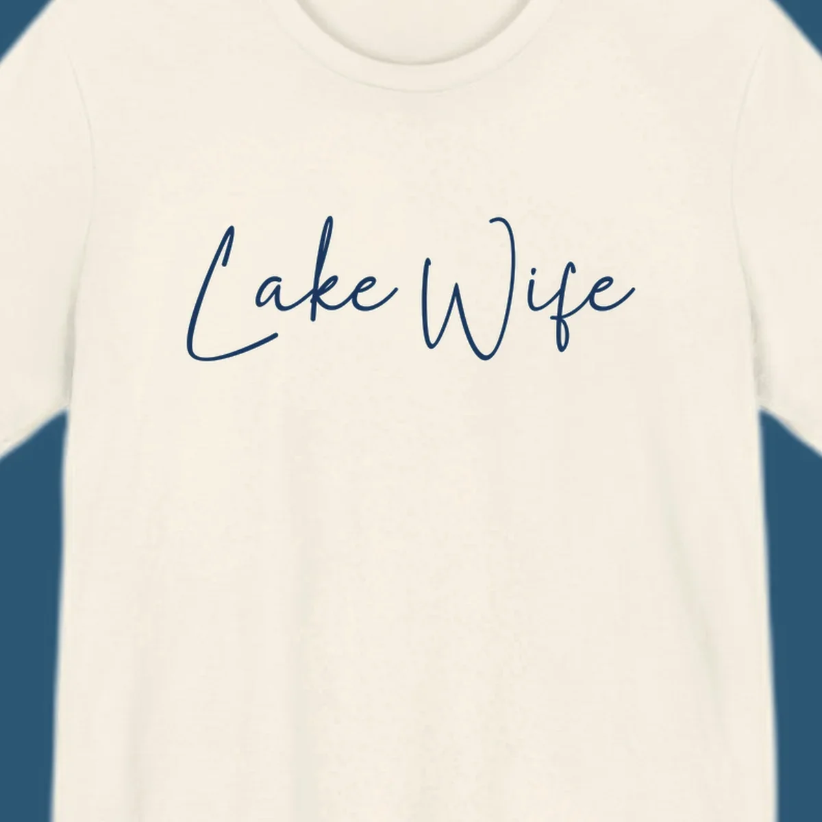 Lake Wife script text design.