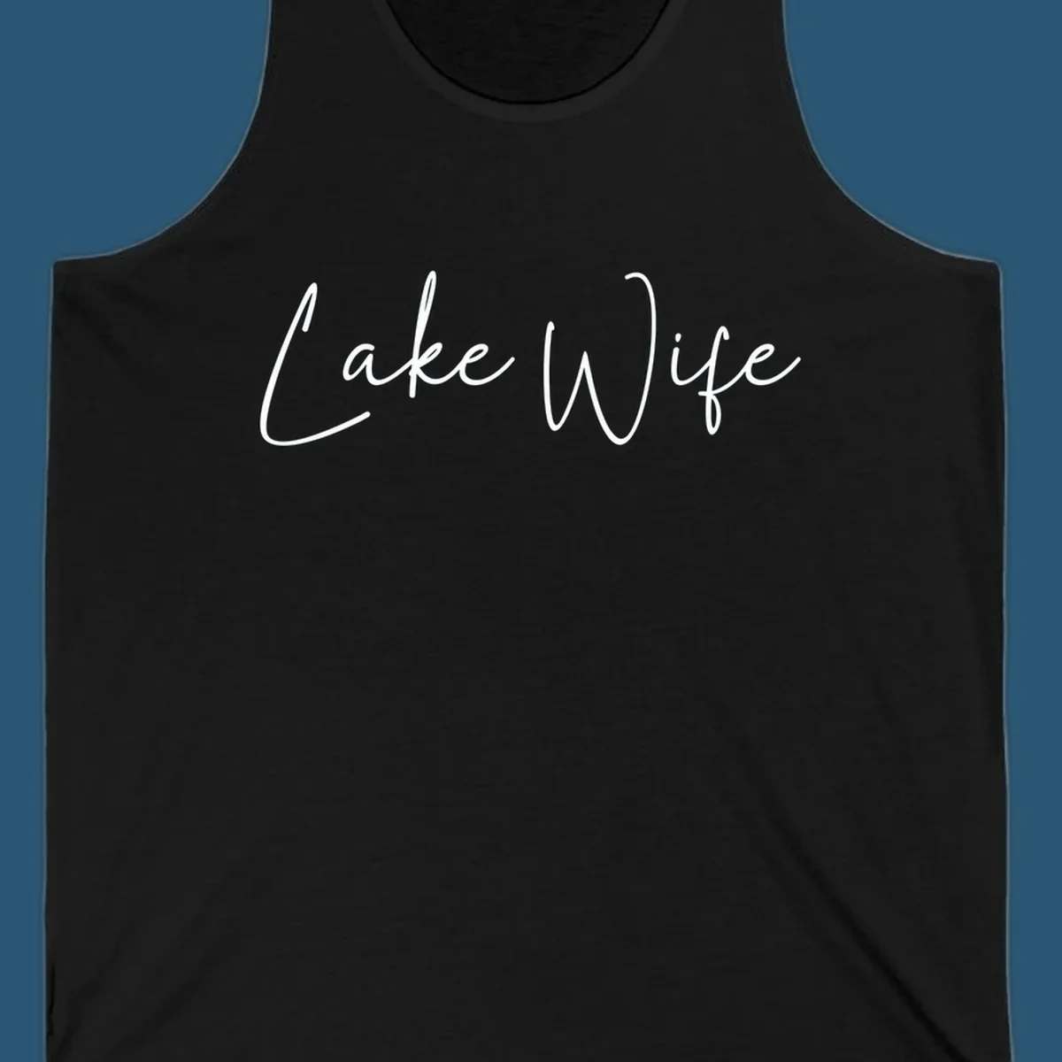 Lake Wife script text design.
