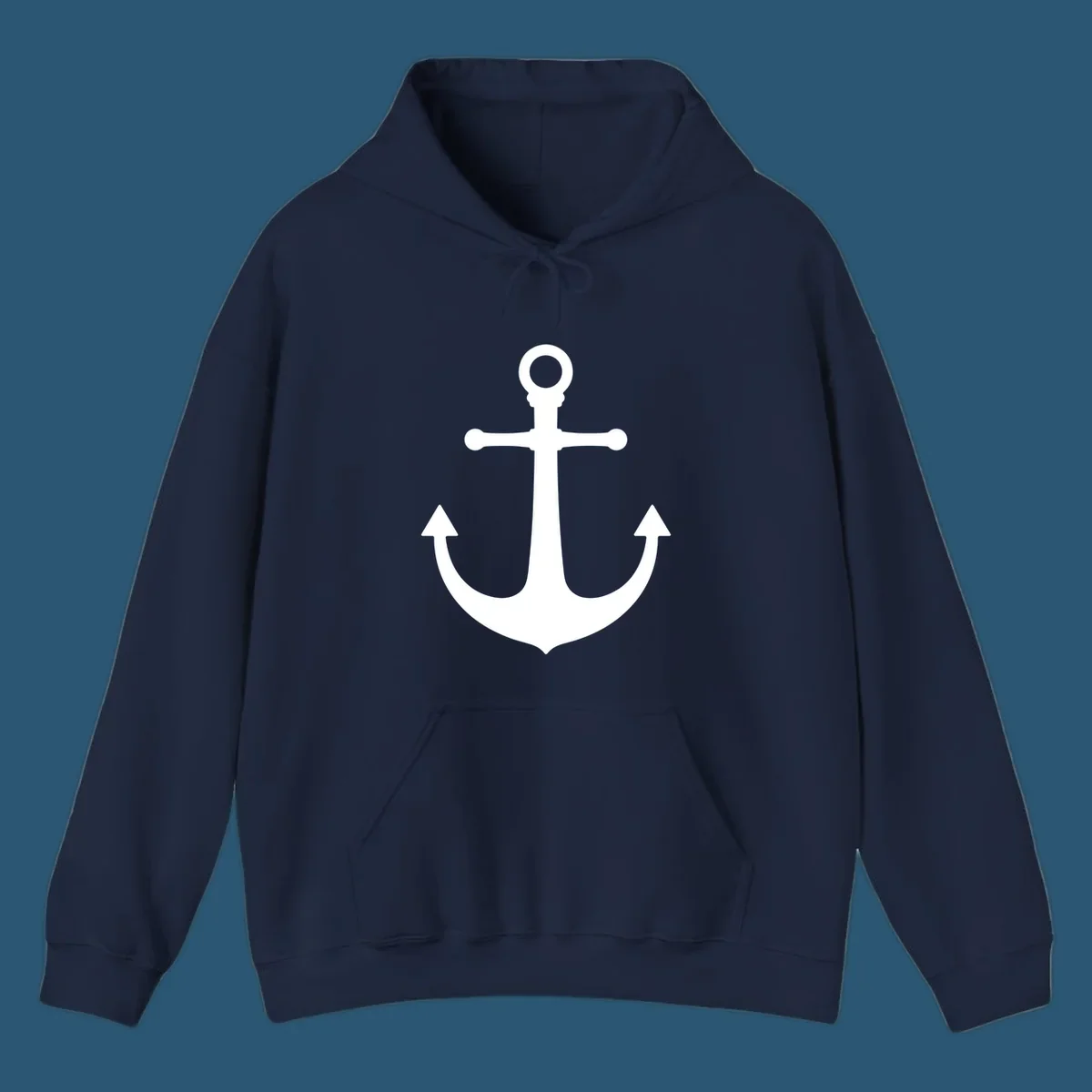 Navy blue anchor with 'Lake Life' text, a classic lake-life-anchor graphic.