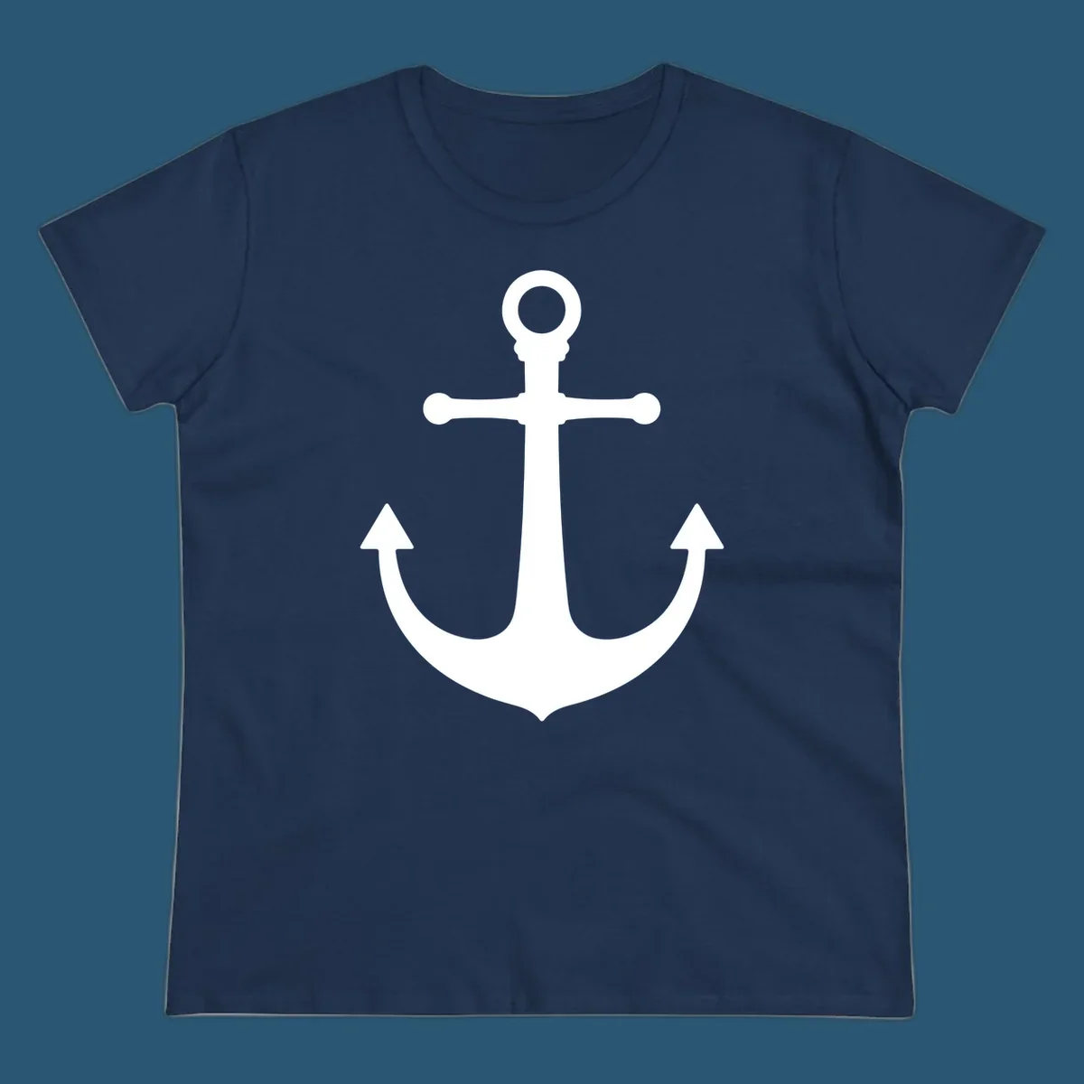 Navy blue anchor with 'Lake Life' text, a classic lake-life-anchor graphic.
