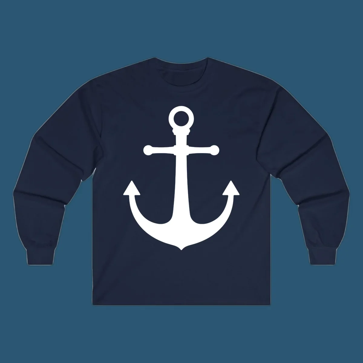 Navy blue anchor with 'Lake Life' text, a classic lake-life-anchor graphic.