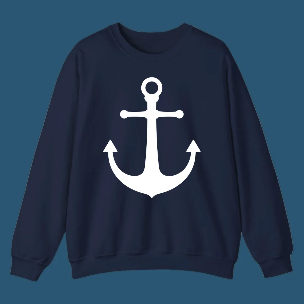 Navy blue anchor with 'Lake Life' text, a classic lake-life-anchor graphic.