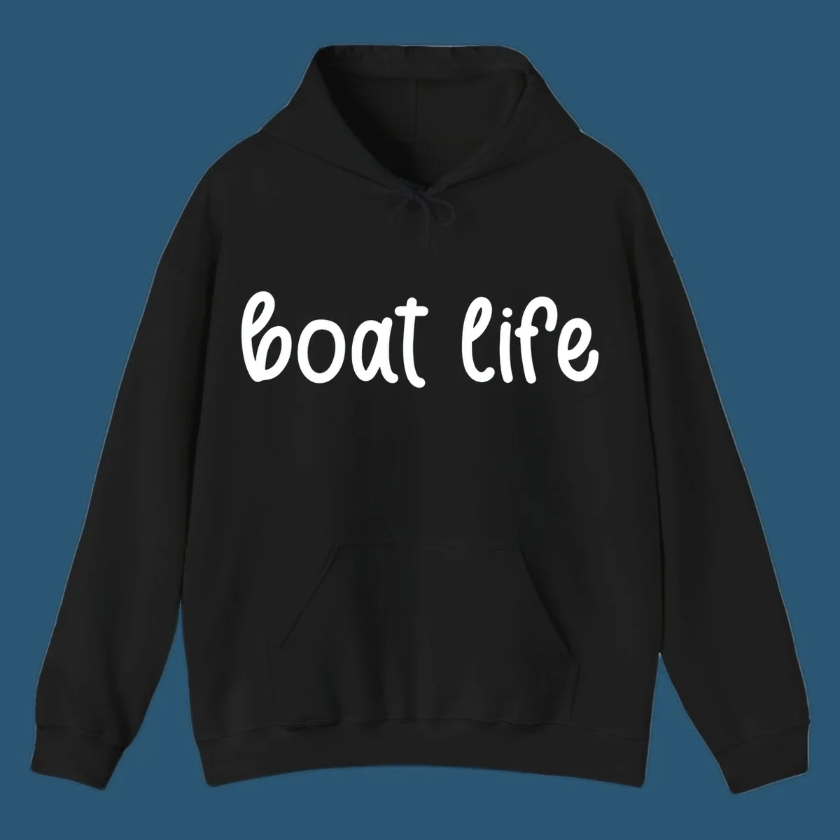 Boat Life text in a flowing script font.