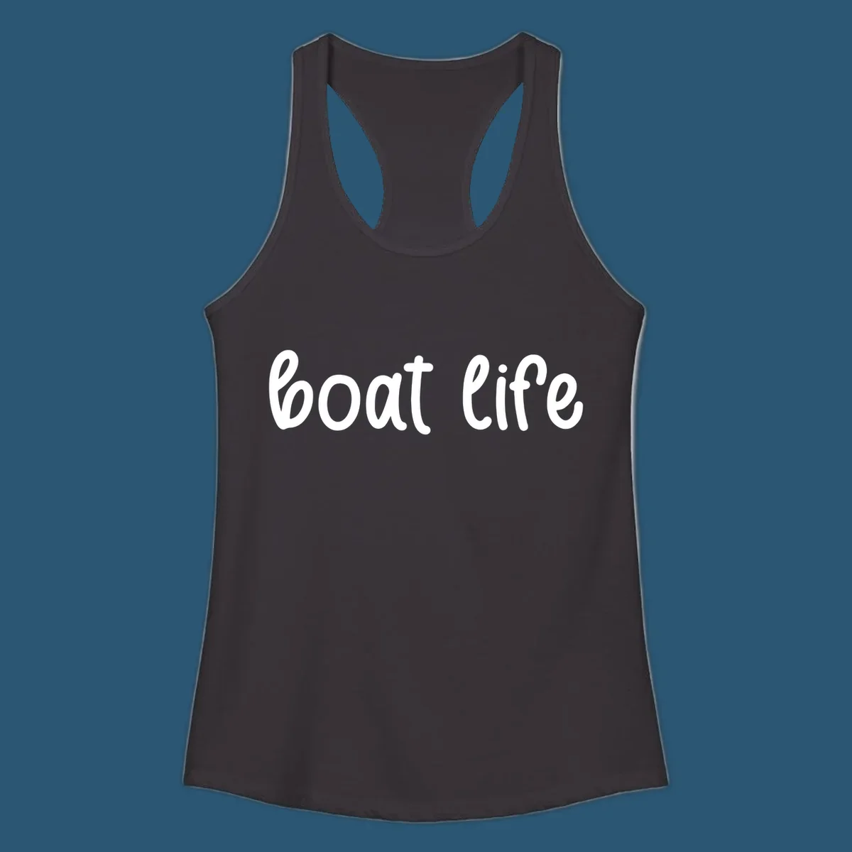 Boat Life text in a flowing script font.